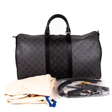 lv keepall 50 black|keepall 50 with shoulder strap.